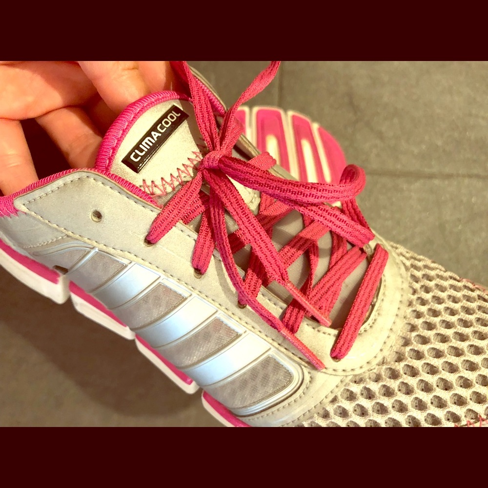 *Adidas Climacool* fuchsia & silver running shoes